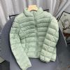 high quality 90 wdd thin down jacket for women with stand collar